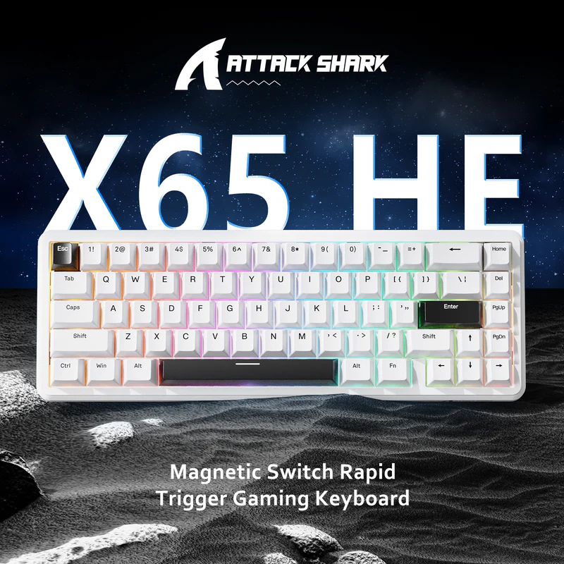 Gaming Accessories Girly - ATTACK SHARK X65 HE 65% Wired