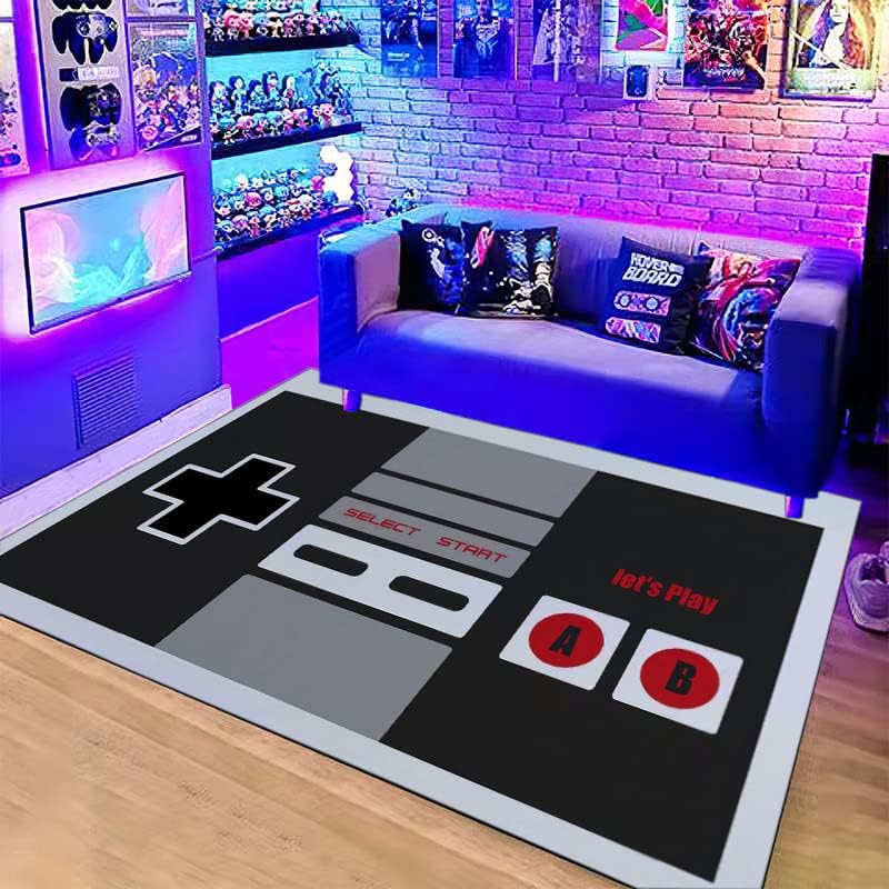 Vintage Gaming Accessories - Vintage NES Controller Themed Rug, Anti-Slip