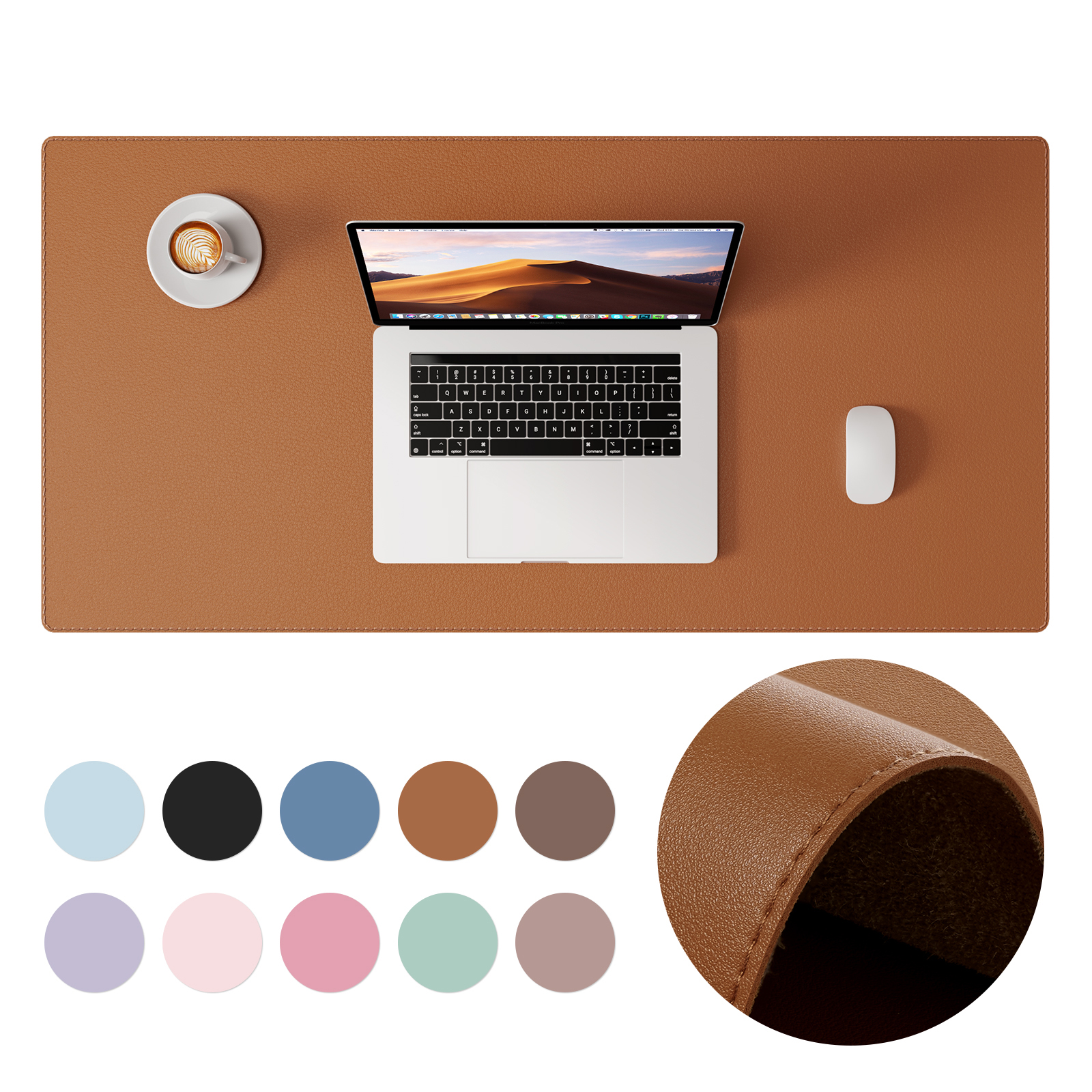 Desk Corner Mat - Desk Pad Protector, Mouse Pad, Office