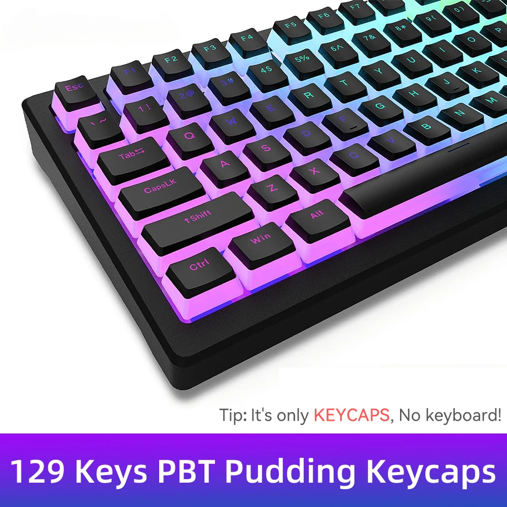 New Pudding PBT Keycaps 129 Ke - Gaming Accessories Girly recensione e prezzo