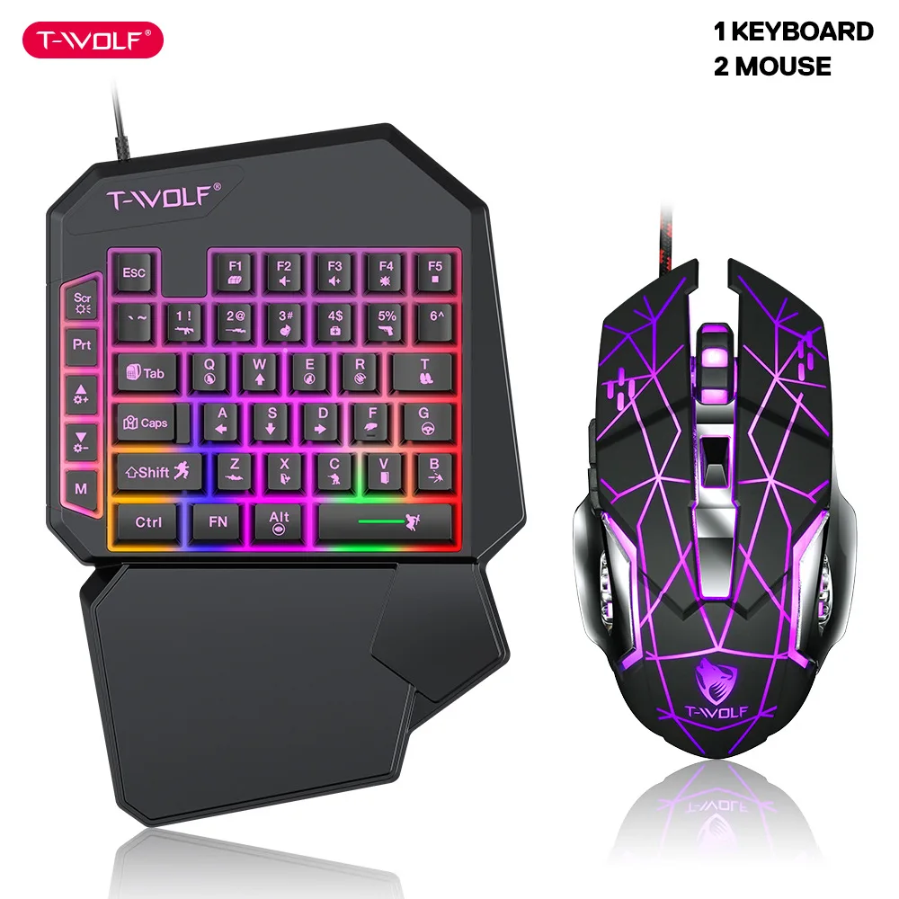 T-WOLF TF900 One Handed Keyboa - Gaming Accessories For Mobile recensione e prezzo