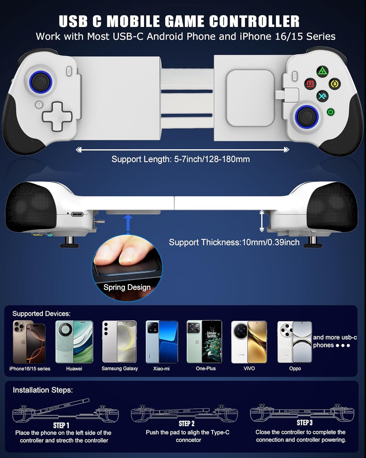N01 Wired Telescopic Game Cont - Gaming Accessories For Android recensione e prezzo