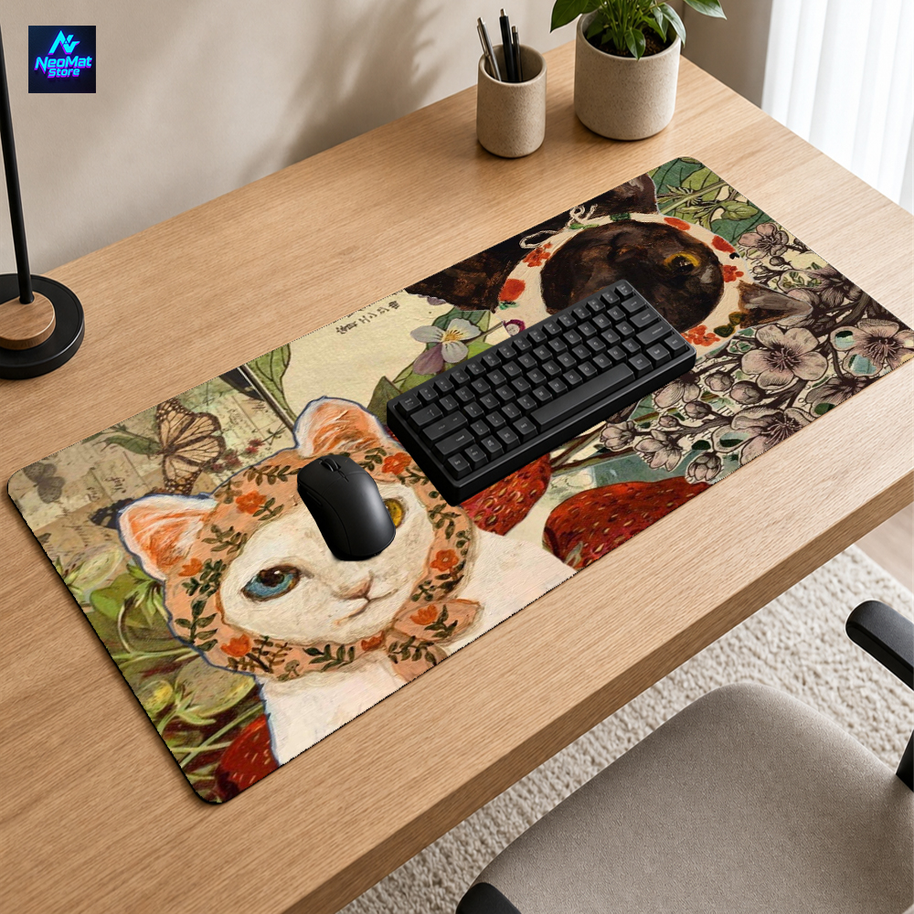 Botanical Mouse Pad Pc Big Gam - Vintage Gaming Accessories recensione e prezzo