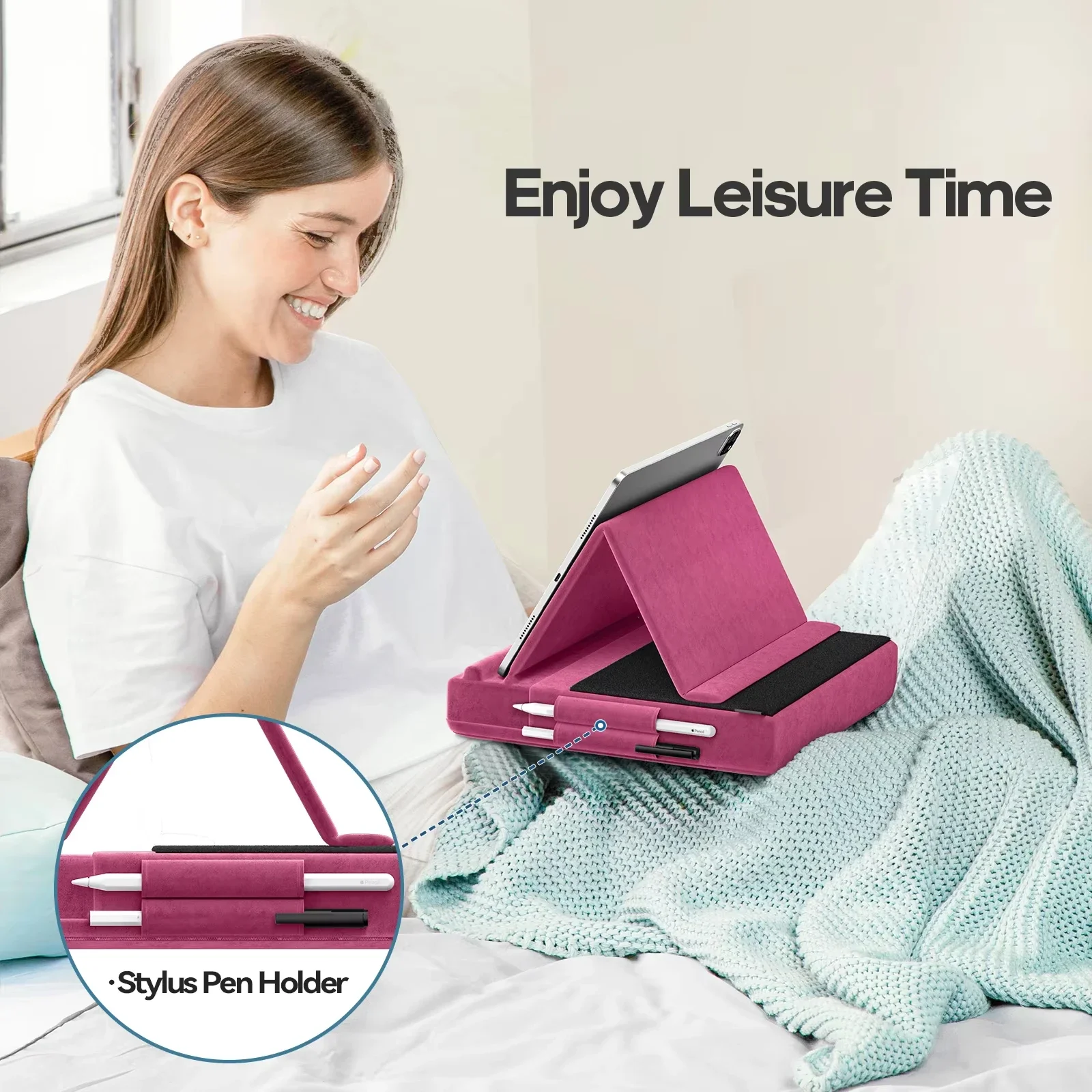 Upgraded Tablet Pillow Stand M - Desk Corner Mat recensione e prezzo