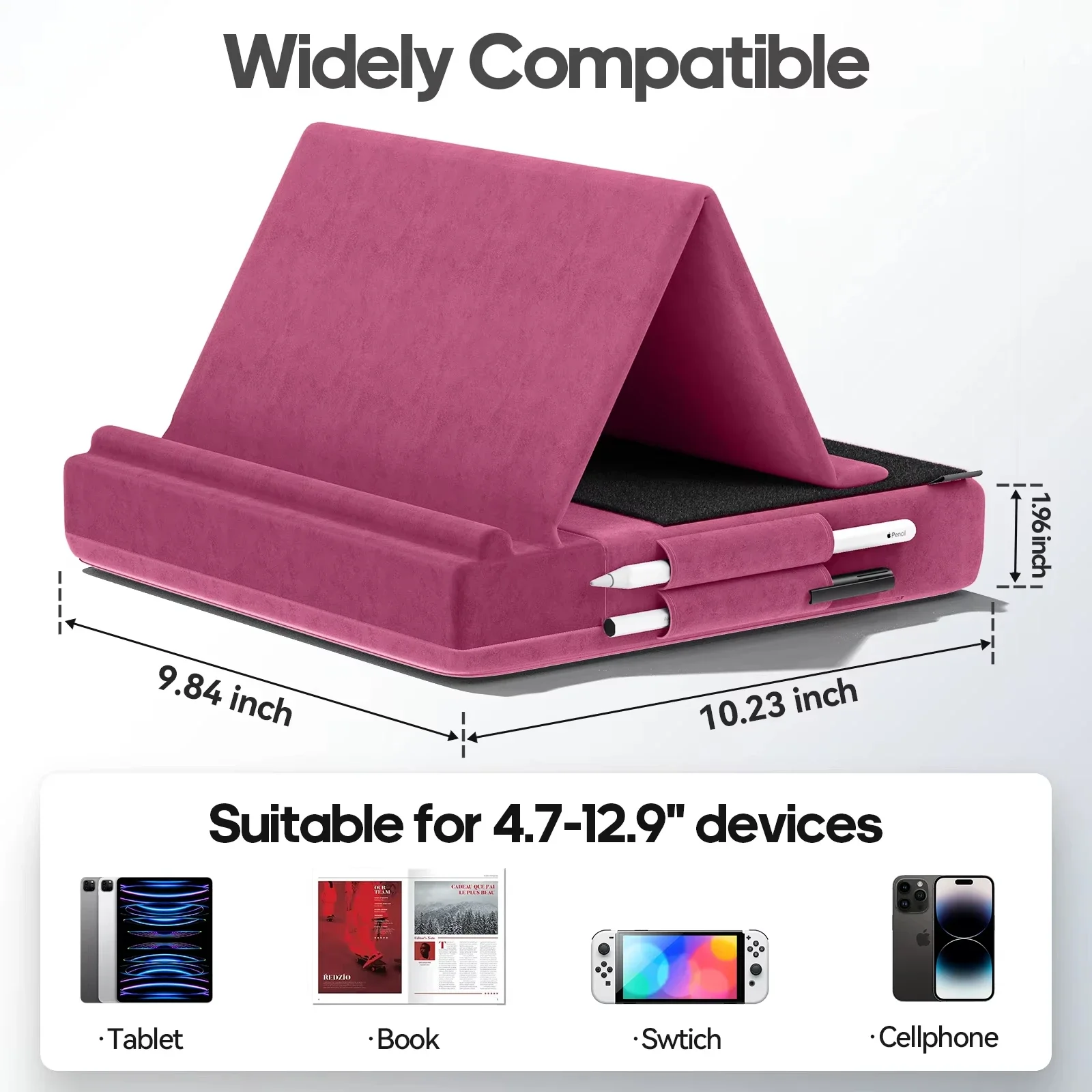 Upgraded Tablet Pillow Stand M - Desk Corner Mat recensione e prezzo