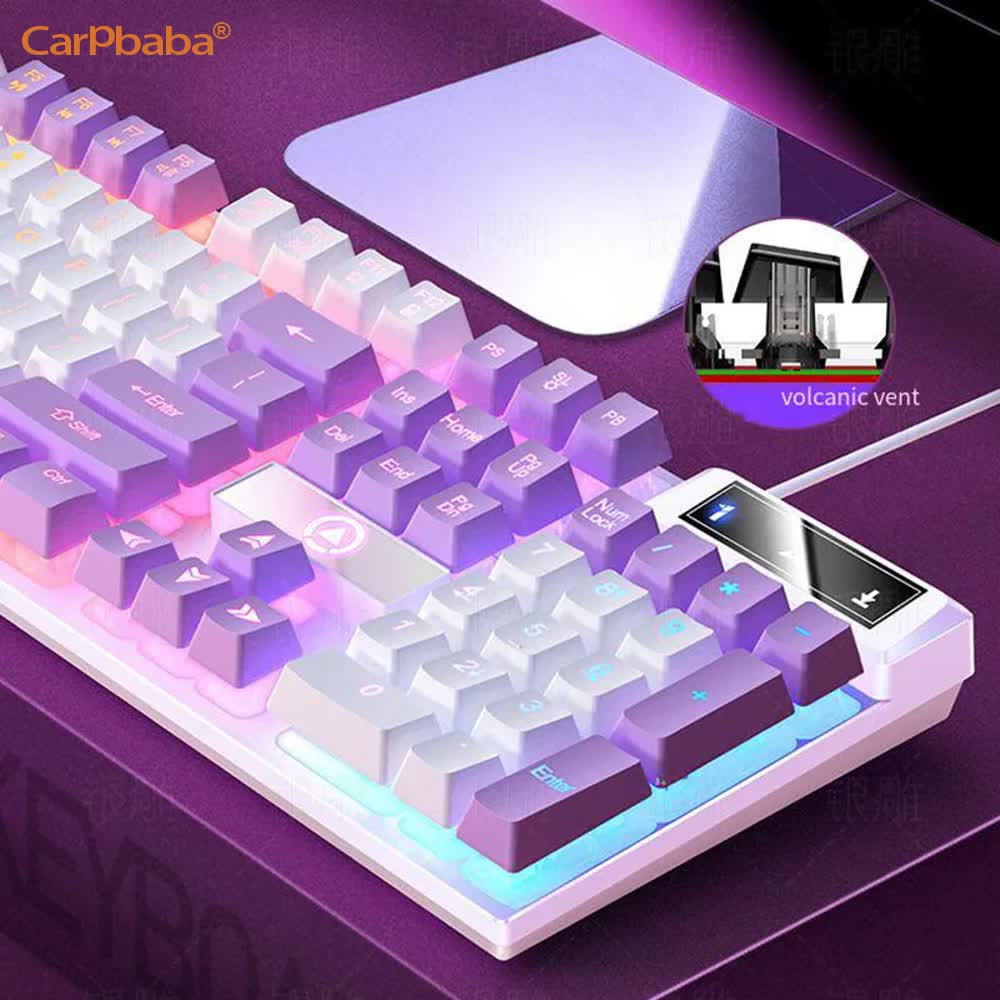 Carpbaba K500 104 Key USB Wire - Gaming Accessories Girly recensione e prezzo
