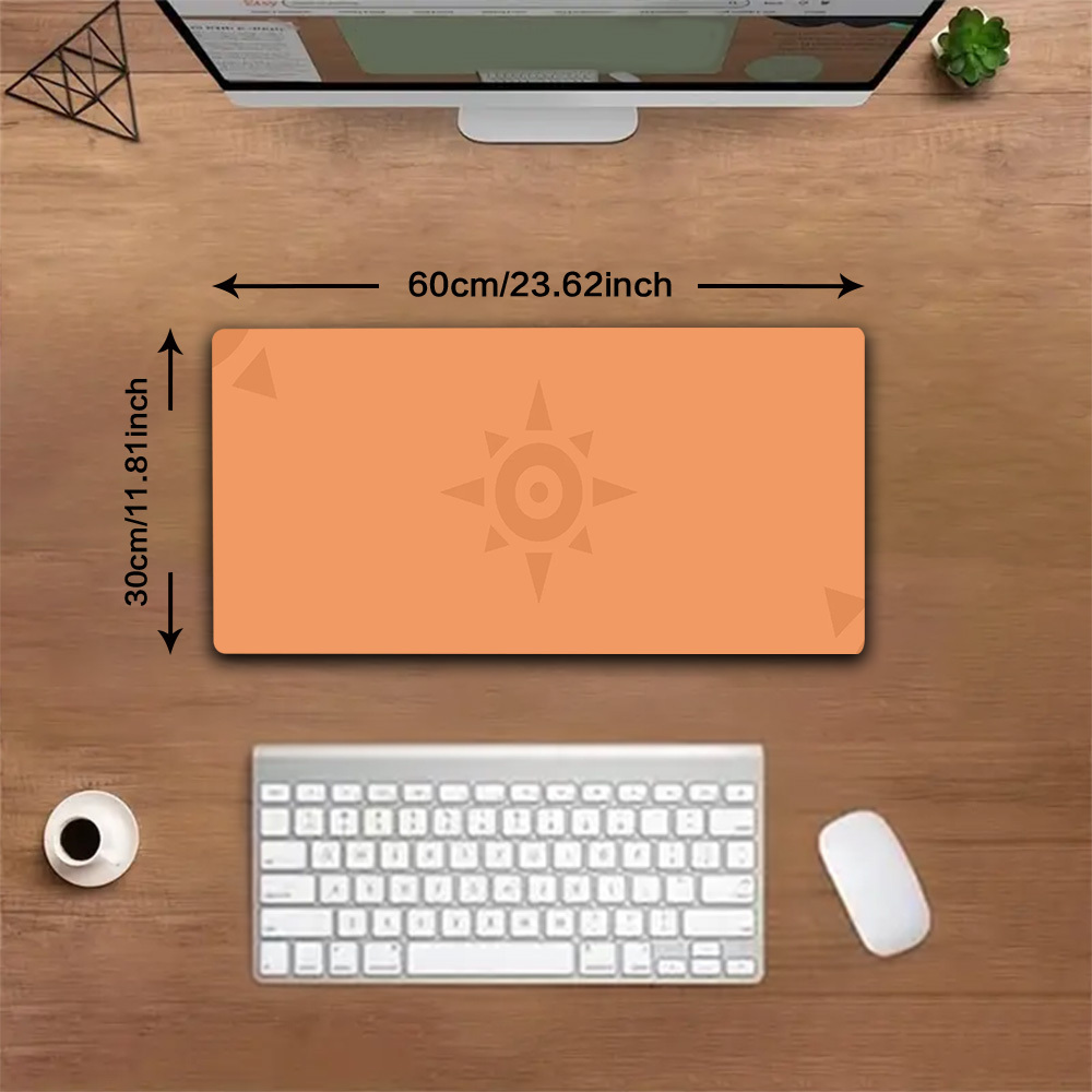 XXL Large Desk Mat Warm Orange - Desk Corner Mat recensione e prezzo