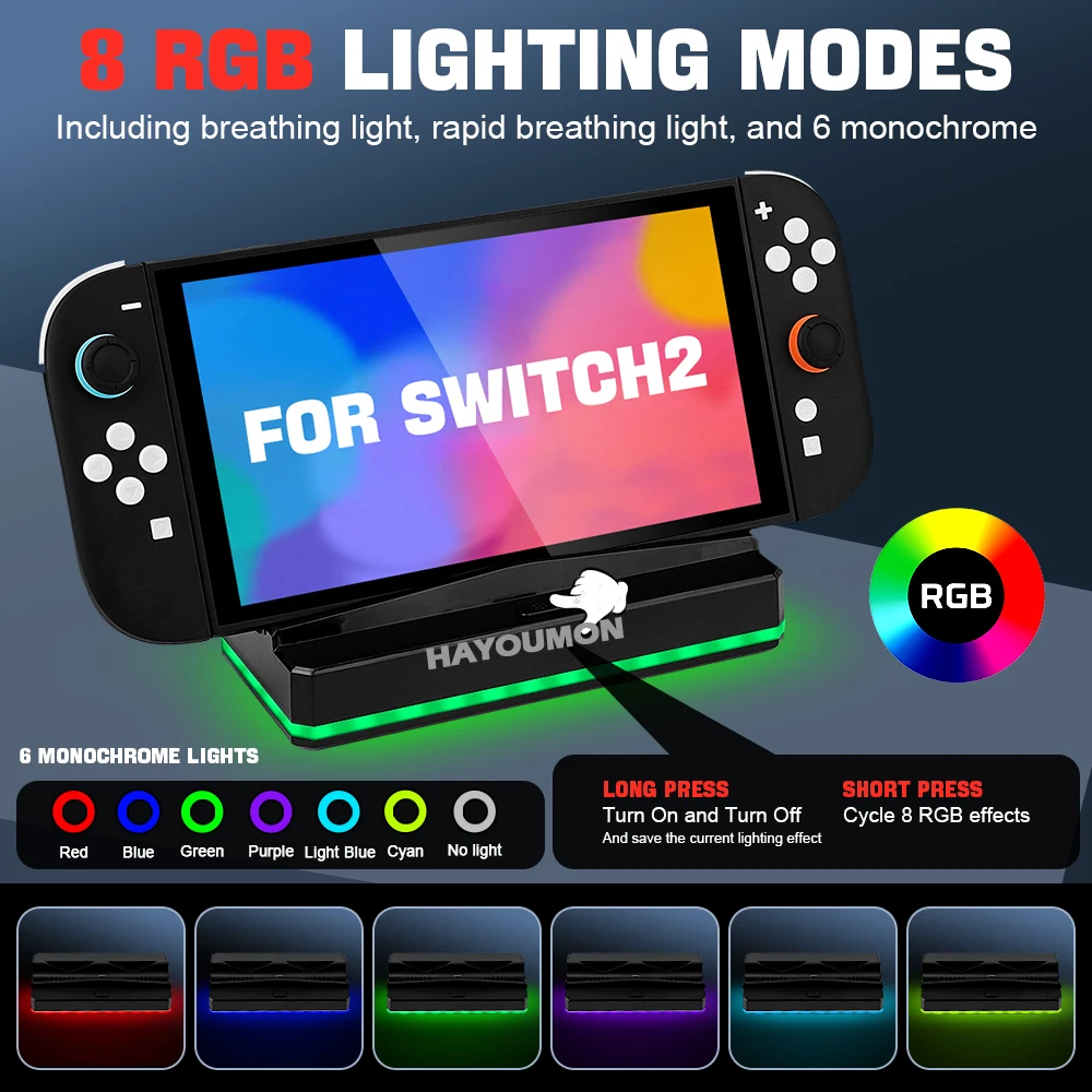 For NS Switch 2 Portable Charg - Gaming Accessories Led recensione e prezzo