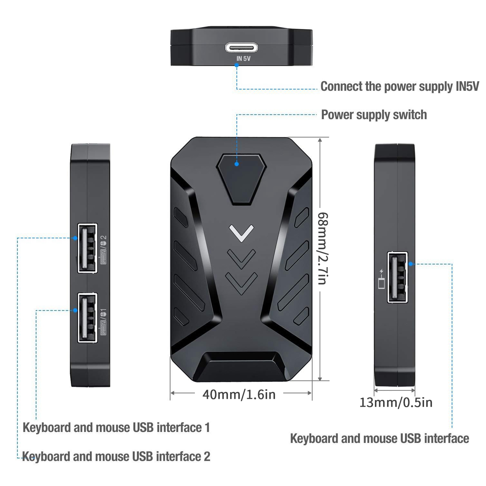 Gaming Keyboard Mouse Converte - Gaming Accessories For Mobile recensione e prezzo