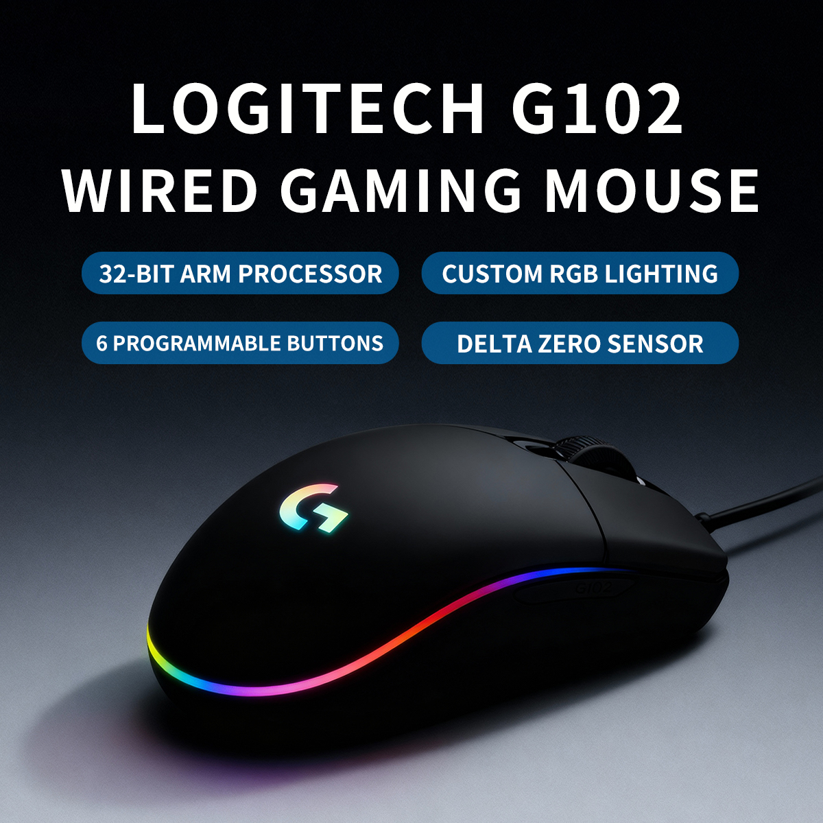 Logitech G102 Lightsync Wired  - Gaming Accessories Gifts For Men recensione e prezzo