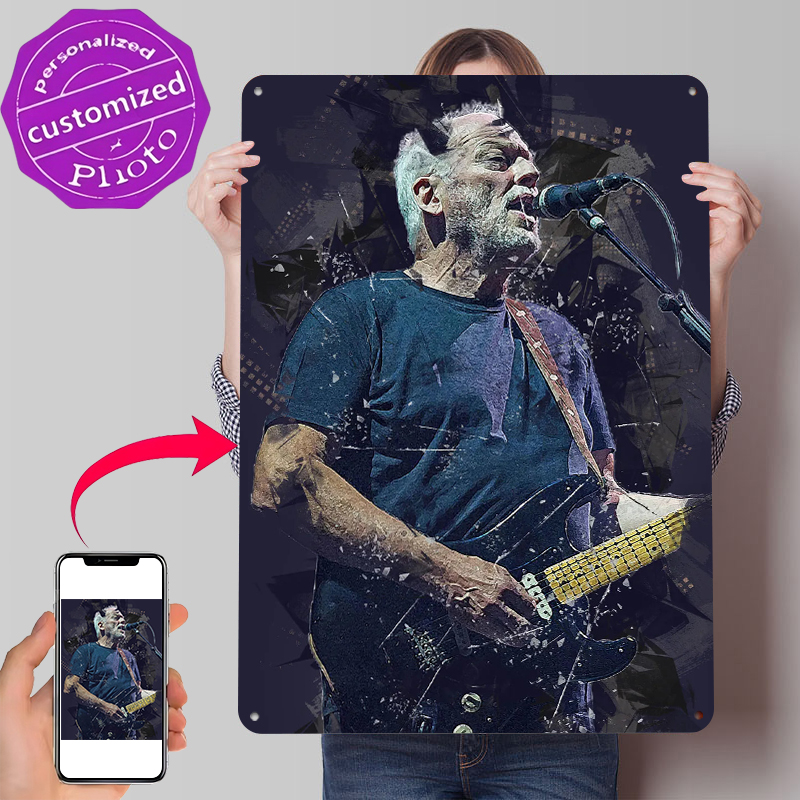 David Gilmour Metal Poster Cus - Vintage Gaming Accessories recensione e prezzo