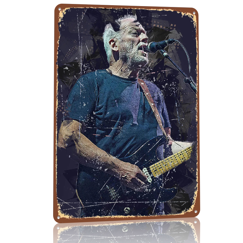 David Gilmour Metal Poster Cus - Vintage Gaming Accessories recensione e prezzo