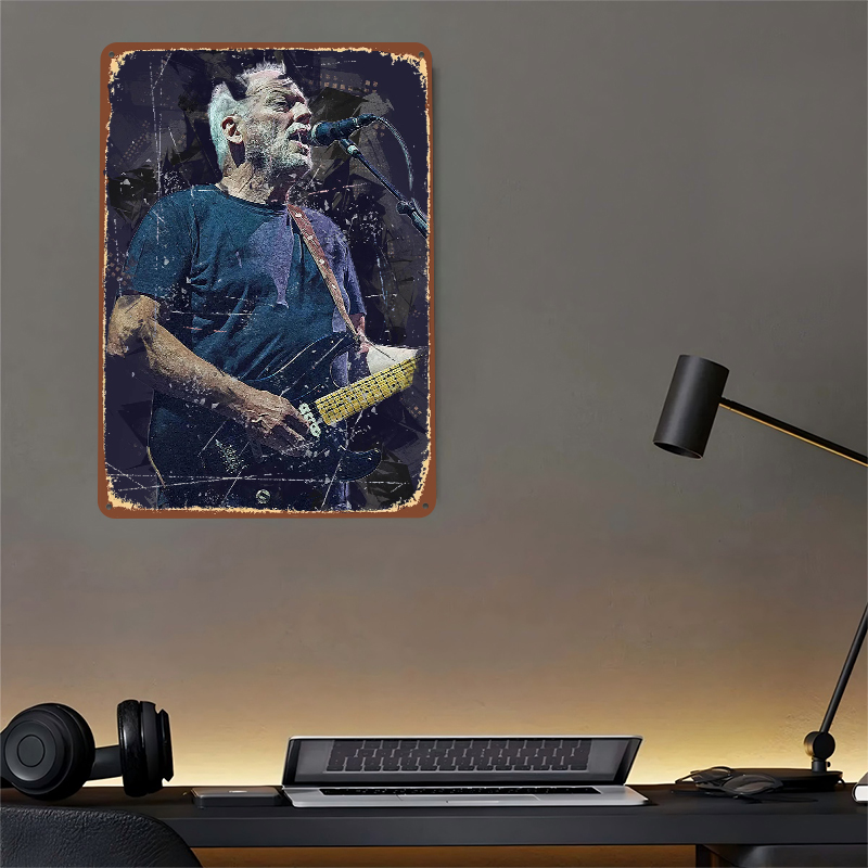 David Gilmour Metal Poster Cus - Vintage Gaming Accessories recensione e prezzo