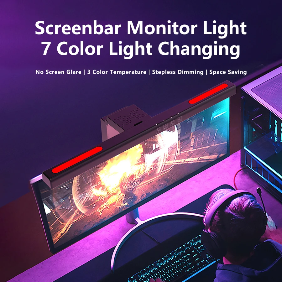 USB Stepless Dimming Screen Ha - Gaming Accessories Led recensione e prezzo