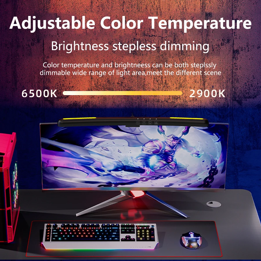 USB Stepless Dimming Screen Ha - Gaming Accessories Led recensione e prezzo