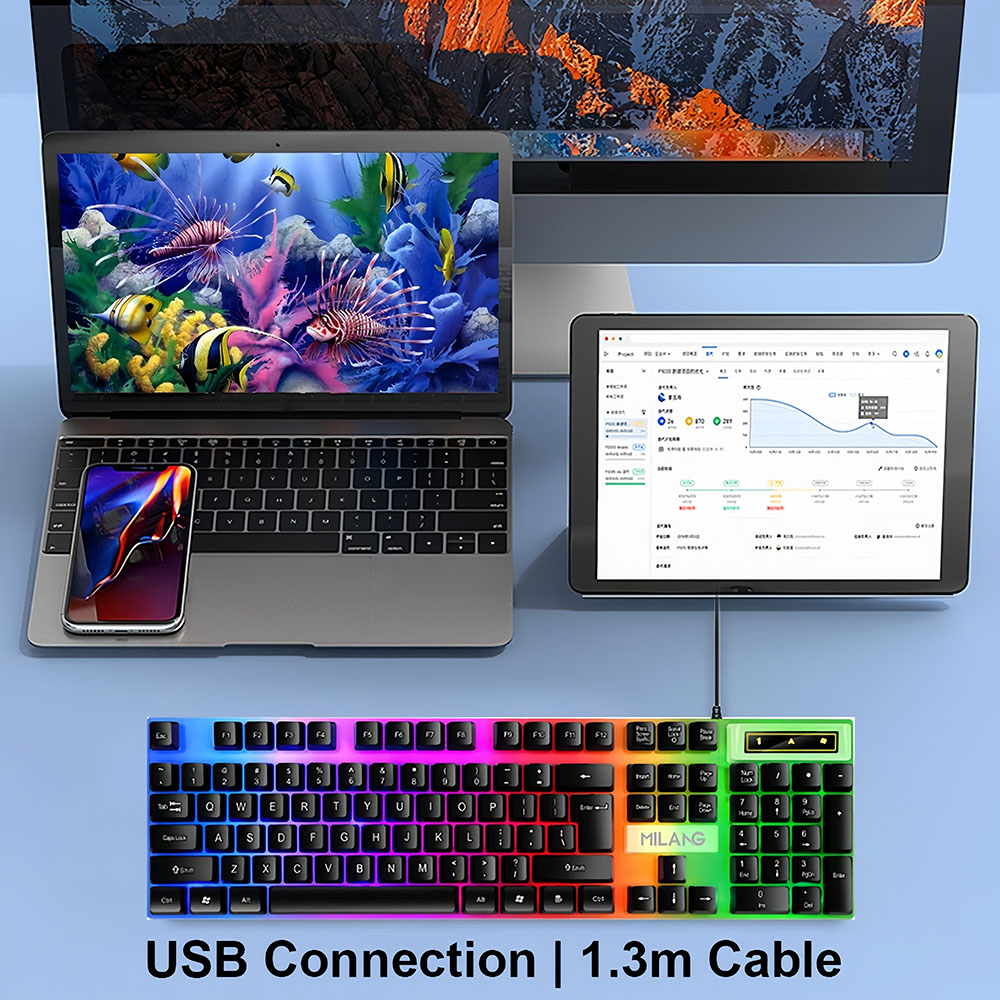 KEBIDUMEI USB Wired Keyboard R - Gaming Accessories Girly recensione e prezzo