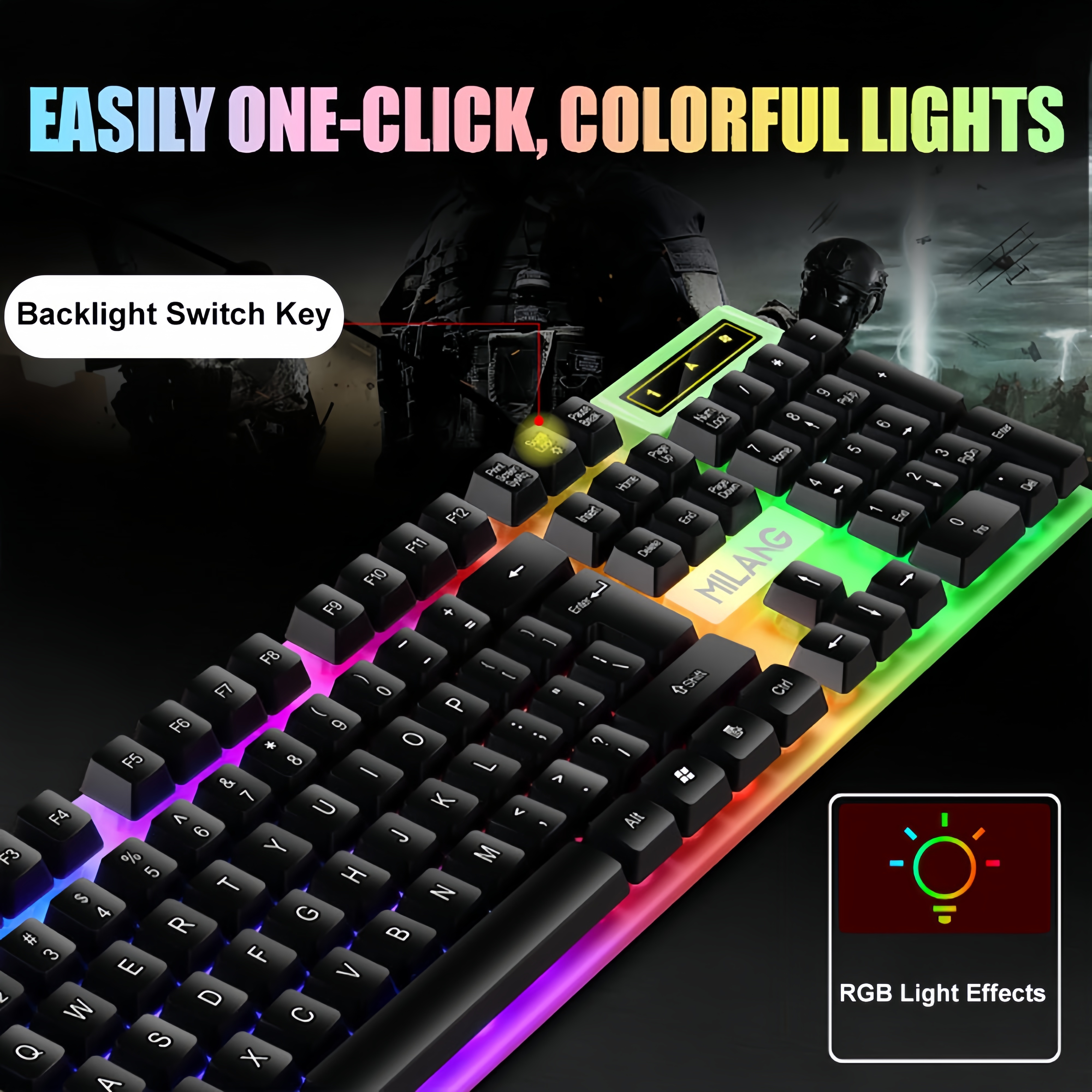 KEBIDUMEI USB Wired Keyboard R - Gaming Accessories Girly recensione e prezzo