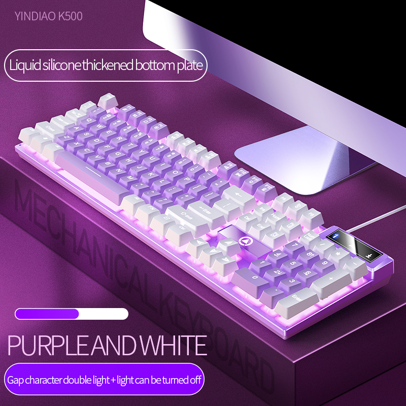 104 Keys Gaming Keyboard Wired - Gaming Accessories Girly recensione e prezzo