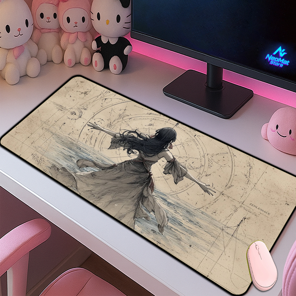 Schematic Mouse Pad Ink Sketch - Vintage Gaming Accessories recensione e prezzo