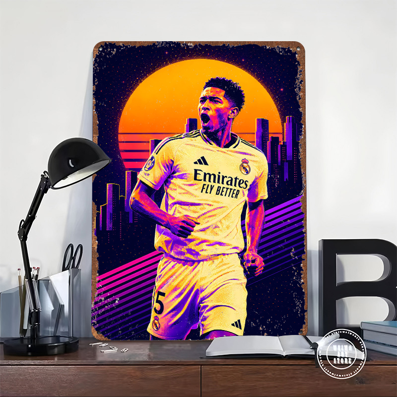 Jude Bellingham Retro Poster V - Vintage Gaming Accessories recensione e prezzo