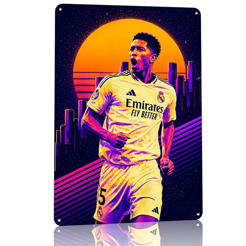 Jude Bellingham Retro Poster V - Vintage Gaming Accessories recensione e prezzo
