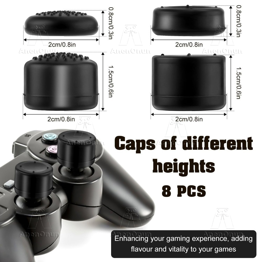 8PCS Thumb Grip Caps Controlle - Gaming Accessories Ps4 recensione e prezzo