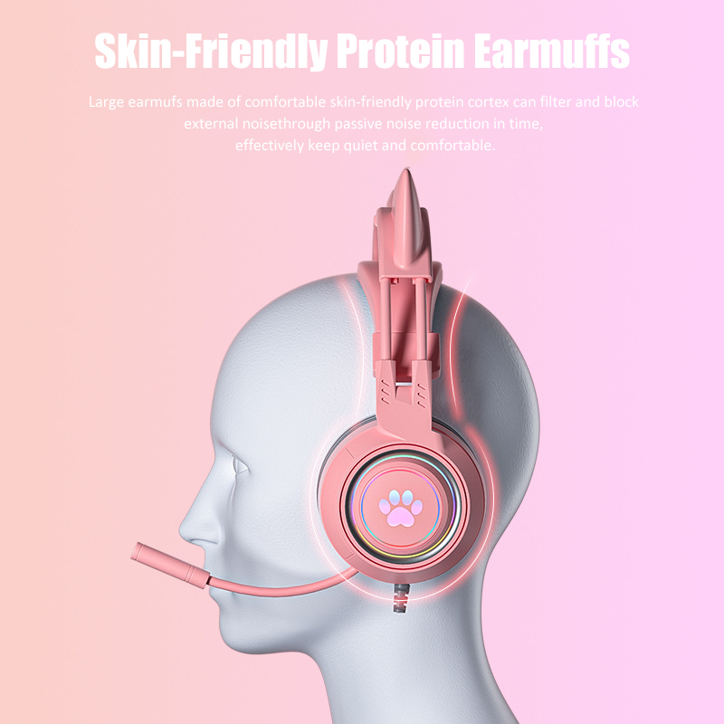Cute Cat Ear Gaming Headphones - Gaming Accessories Girly recensione e prezzo