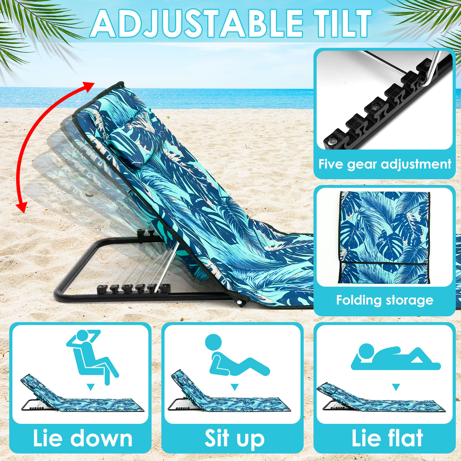 Beach Sun Chair Mat Oxford Clo - Desk Corner Mat recensione e prezzo