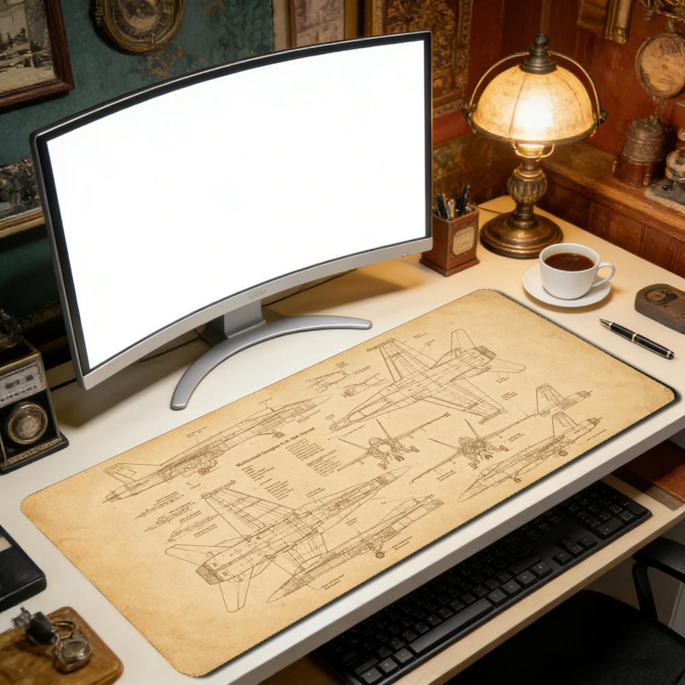Large Aviation Blueprint Mouse - Vintage Gaming Accessories recensione e prezzo