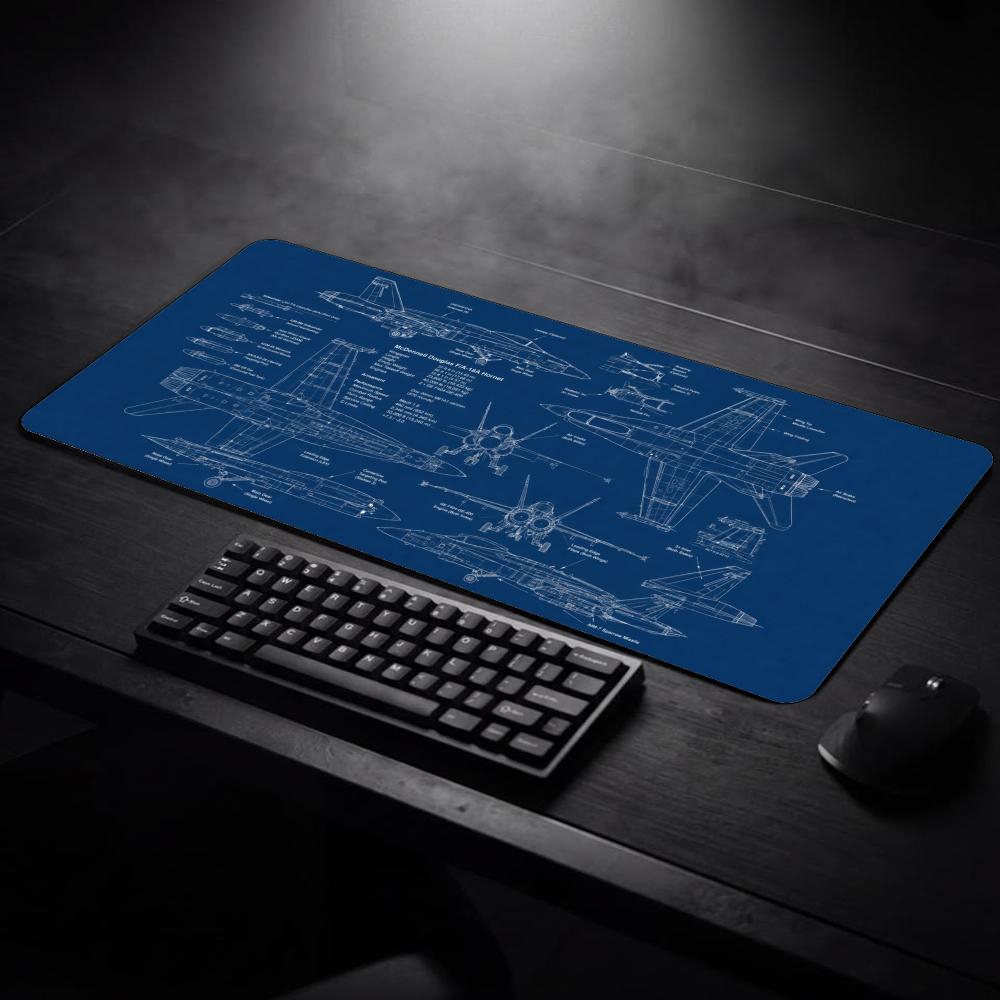 Large Aviation Blueprint Mouse - Vintage Gaming Accessories recensione e prezzo