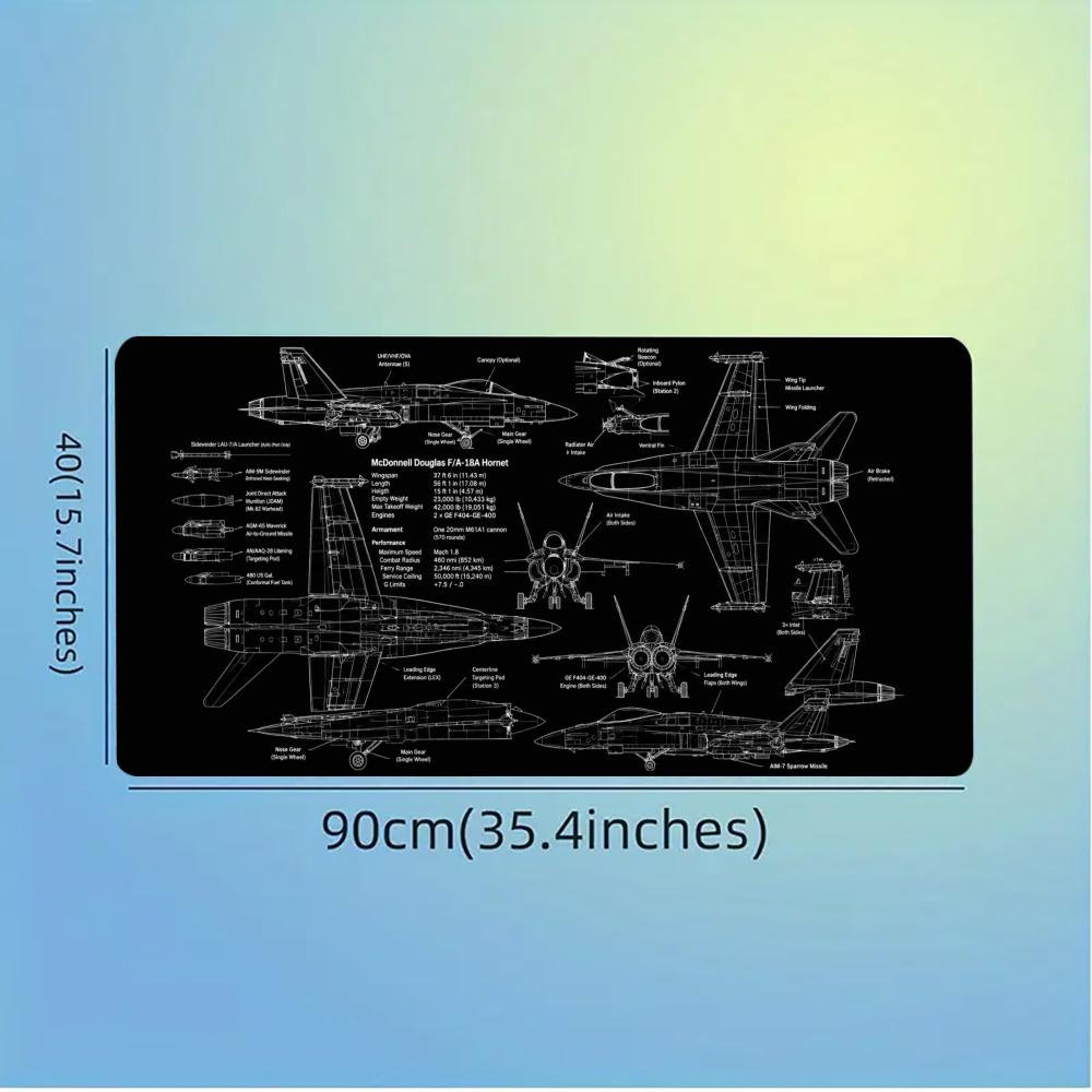 Large Aviation Blueprint Mouse - Vintage Gaming Accessories recensione e prezzo