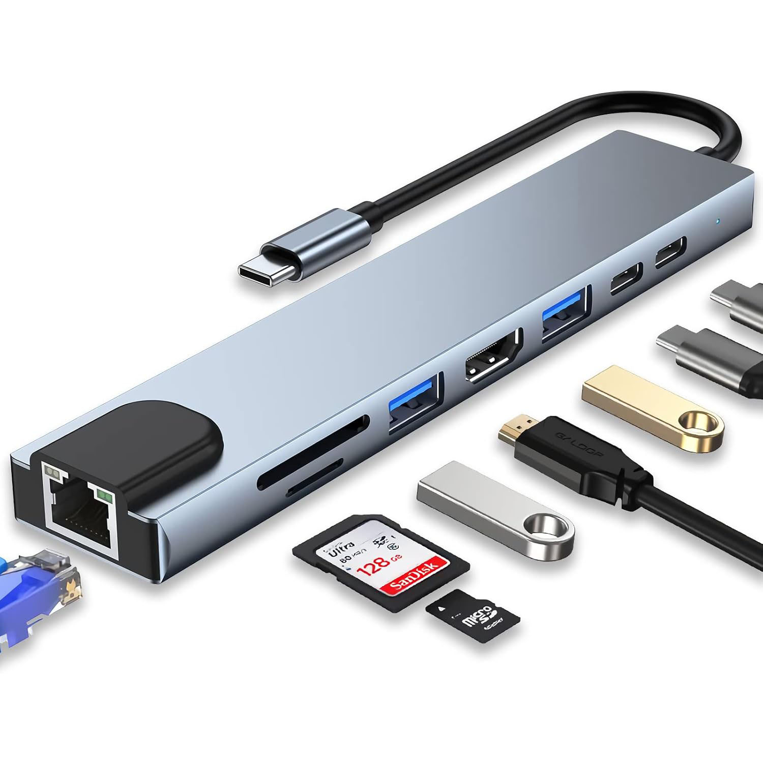 USB C HUB Type C Splitter Thun - Gaming Accessories Girly recensione e prezzo