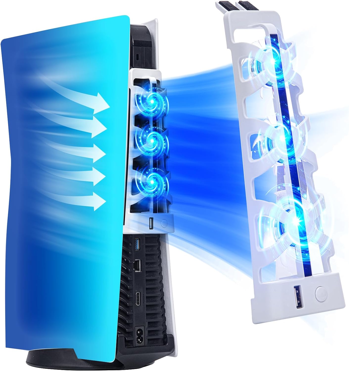 For PS5 Slient Cooling Fan wit - Gaming Accessories Led recensione e prezzo