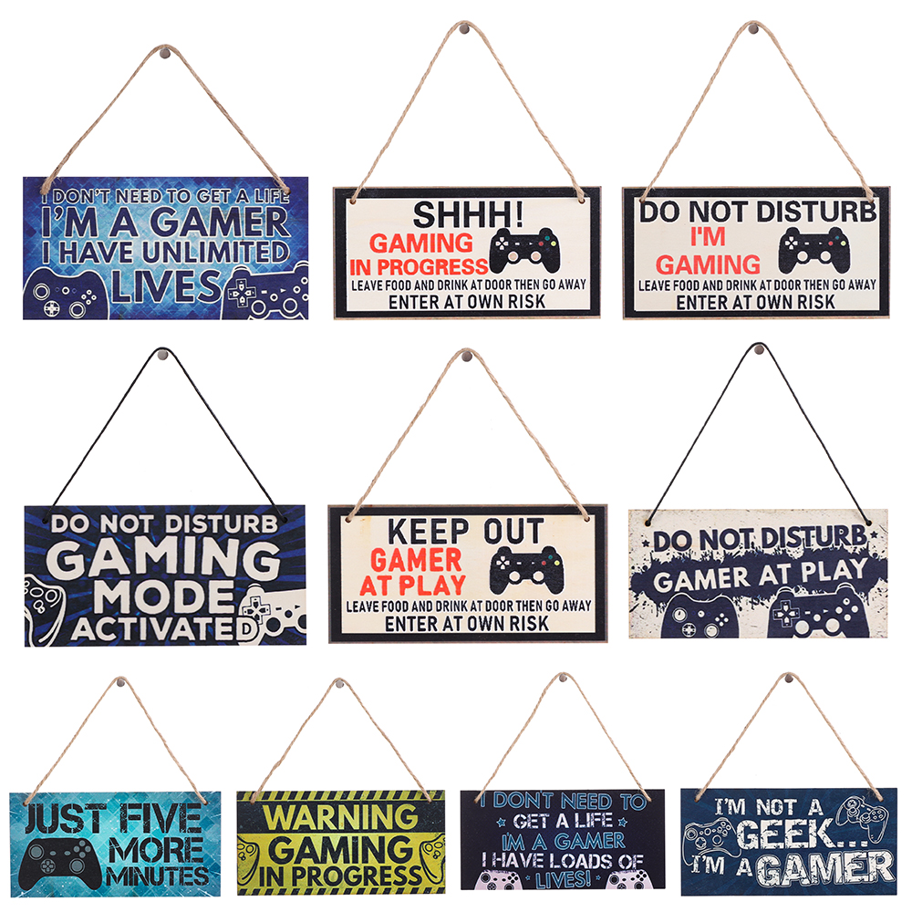 1PC Gaming Room Sign Wood Plaq - Gaming Accessories Girly recensione e prezzo